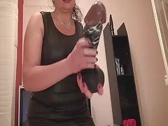 Querida emma com um amigo na cama