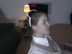 Vídeo de vadias sem peitos, que chupa e fode em meias pretas